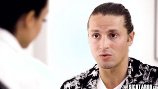 Lusty doctor examined handsome patient