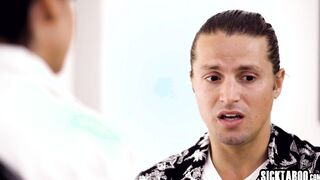 Lusty doctor examined handsome patient