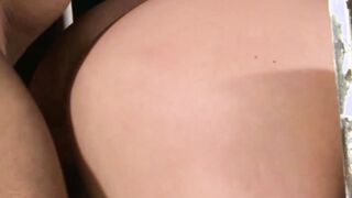 Voluptuous hot sub trained for slave skank. Part three. Her Master whipping her rough, before he fucks her.