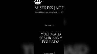 Yuli Maid nalgueada y follada por su Jade Girlfriend