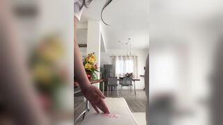 Lusty School Girl Dry Humping into Jeans till she cum