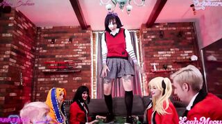 Kakegurui five girls two men group sex Leah Meow