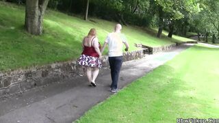 Fatty picked up into the street and screwed