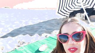deux inconnus m'abordent sur la plage et ça fini en Bukkake (risky outside sex)