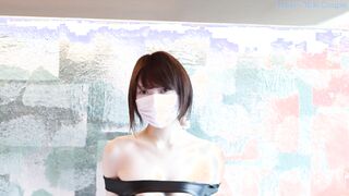 『20歳現役女子大生がボンデージスーツで変態露出中出しセックス』素人カップル/美少女/色白美乳/中出し/フル動画(31分)/일본여대생과질내사정섹스