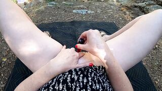 milf Squirting Near Waterfall