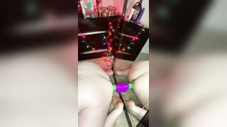 Fucking my rainbow vibrator by request ;)