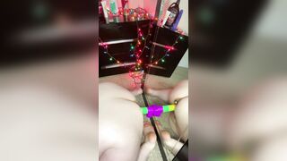Fucking my rainbow vibrator by request ;)