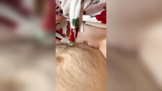 Incredible Sexy natural hooters, ride a dick and cum on boobies. Romantic sex of a lovers. pov