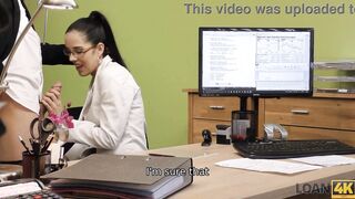 LOAN4K. Need for cash makes porn actress take lingerie off for filthy sex