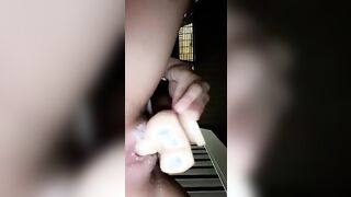 Having Fun with my great cunt on the stairs public