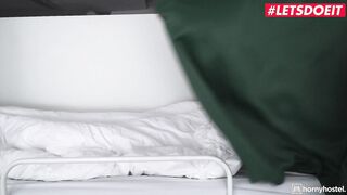 TURNED ON HOSTEL - (Jesus Reyes, Sara Retali) - Big Boobed Venezuelan Girl Gets Spread By A Rough big black cock