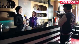 BUMSBESUCH - Long Jugs Blonde Anike Ekina Makes Her Fan A Happy Man - LETSDOEIT