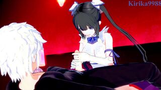 Hestia and Bell Cranel have extreme sex at a love hotel. - DanMachi Anime