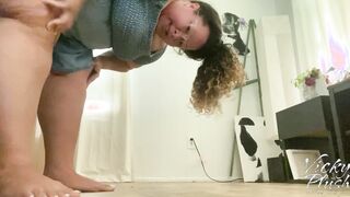 Fat butt Hispanic milf shows you how she will use your penis