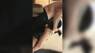 Insane deep throat face fucked