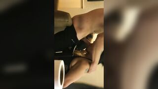 Insane deep throat face fucked