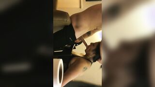 Insane deep throat face fucked