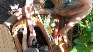 Small Sexual Stoner School bimbos Sneaks a Picnic Full of Surprises!