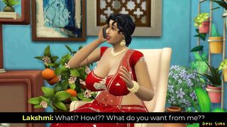 Aunty Lakshmi - Vol one Part 8 - Indian Big Tit Cougar Get Blackmailed by a Young Stranger