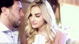 Huge jugs blonde tricked in sex