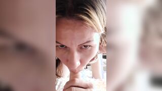 A long sex toy almost tore my g-string