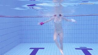 Russian Goddess Goddess Elena Proklova swims naked