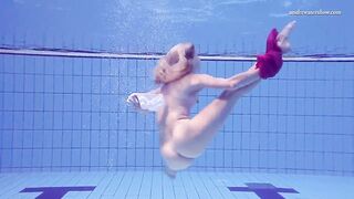 Russian Goddess Goddess Elena Proklova swims naked