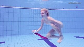 Russian Goddess Goddess Elena Proklova swims naked
