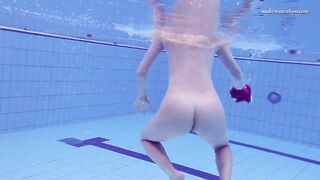 Russian Goddess Goddess Elena Proklova swims naked