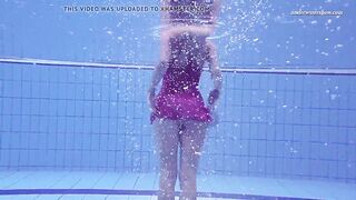 Russian Goddess Goddess Elena Proklova swims naked