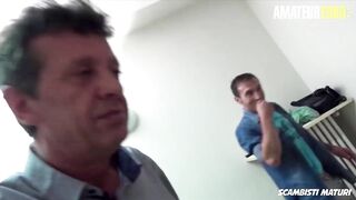 ScambistiMaturi - Beauty Lusty Italian Older Gets Her Fat Vagina Pounded By