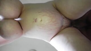 Preggo Boobies from Below
