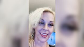 POV SURPRISE BLOWJOB THICK PAWG BLONDE HUGE TIT MATURE milf GILF