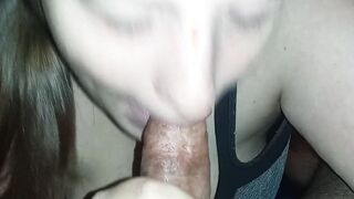 19 Year Mature Cougar Fiance Giving Fellatio Swallows Cum