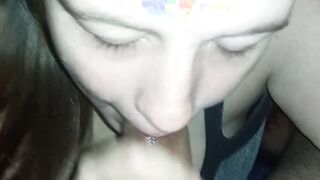 19 Year Mature Cougar Fiance Giving Fellatio Swallows Cum