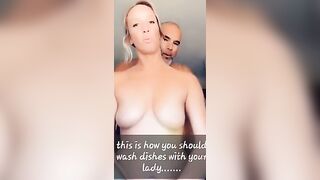(Short)How to wash dishes with your lady