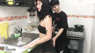 My stepsister turns me on while she is into the kitchen PART one