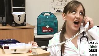 Smallcock patient amateur jerked off by fem dom nurse group