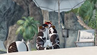 Otter and Cow come home to raw fucking from stallion boss