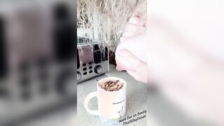 Milking COLOSTRUM in my coffee from my pregnant hooters. Expressing Breastmilk, ABF, ANR