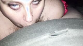 Chubby fiance gets her bushy twat filled with Hottie cum