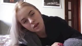Sneaked into the room, gave a Sweet Blowjob and saddled my Dick - POV MiraDavid