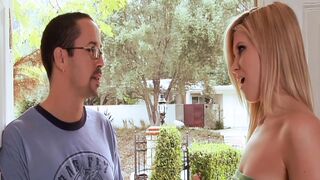 Adorable stepsister is 19 year old and loves getting jizz on her face - Aubrey Banks