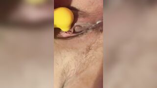 Ducky blown my snatch and made me cream so I nailed myself something voluptuous