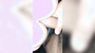 My GF likes me to open her booty to pounded her, she wears panties and gets all soak