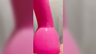 Fucking Myself With My Crazy Hot Pink Dildo/Vibrator