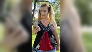 3 Insane Orgasms Outdoors - We-Vibe Sex Toy Edging - Chubby BBW Milf O Face