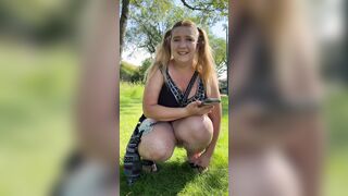 3 Insane Orgasms Outdoors - We-Vibe Sex Toy Edging - Chubby BBW Milf O Face