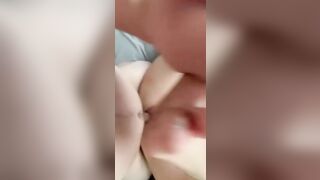 hot young milf made to squirt by thick dick with cummed to finish